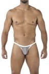 Cut4Men – String aus weichem Netzmaterial, Weiß