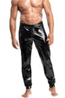 Noir Handmade Voltage – Lack-Hose mit glänzenden Bündchen