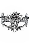 Be Lily – Venezianische Maske aus Metall mit Strasssteinen, schwarz (schwarz 9)