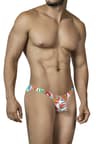 Cut4Men SPX – Low-Rise Bulge Slip mit buntem Tropical-Print