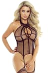 Provocative Bodystocking ouvert – Netzdesign mit Musterdetail XL/3XL