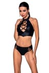 Passion PA596246 – 2-teiliges Dessous-Set aus Kunstleder