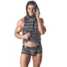 Anais Men Aegis – Kapuzenshirt mit Karodruck