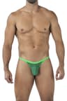 Cut4Men – String aus weichem Netzmaterial, Grün