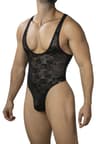 Cut4Men Lace Sculpt Thong Bodysuit – Bodysuit in Schwarz