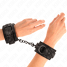 Kink Handgelenkmanschetten mit Spitzenbezug – Schwarz, 19–26 cm