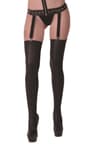Legg Story Bianca – Wetlook-Strümpfe für Strumpfhaltergürtel