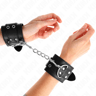 Kink – Handgelenkfesseln, Schwarz, mit Doppelschnalle