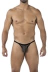 Cut4Men – String aus weichem Netzmaterial, Schwarz