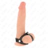 Kink – Verstellbarer Leder-Penisring mit Hodenteilergurt
