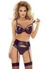 Provocative Hard & Chic – Dessous-Set aus Wetlook und Netz