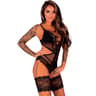 Livco Corsetti Hawain – Body aus Netz und Spitze, transparent