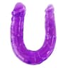 Baile – Doppeldildo aus flexiblem Jelly, Flieder
