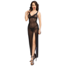 Chilirose – langes Babydoll aus Spitze mit verstellbarem BH und Tanga