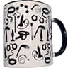 Diablo Picante Bondage-Becher – Weißer Keramikbecher 370 ml