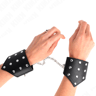 Kink – Handgelenkfesseln, Schwarz, im Point-Stil mit Kette