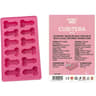 Diverty Sex Diablo Picante – Silikon-Eiswürfelform mit 12 Penisformen, Rosa