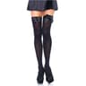 Leg Avenue – Overknee-Strümpfe aus Nylon mit schwarzer Schleife