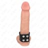 Kink – Breiter Leder-Penisring mit Druckknopfverschluss