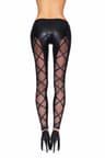 7Heaven Camiri – Wetlook-Leggings mit Netzeinsätzen