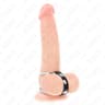 Kink – Doppelter Metall-Penisring mit Lederverbindung
