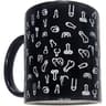 Diablo Picante Penisbecher Schwarz – Schwarzer Keramikbecher 370 ml