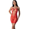 Passion BS096 – Minikleid aus Mesh mit Spitze