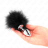 Kink Edelstahl-Analplug mit Feder – 11 cm Plug, 11 cm Feder