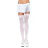 Leg Avenue – Kniestrümpfe aus Nylon mit Schleife, rosa