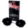 Secret Play – Feder-Handfesseln in Schwarz