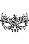 Be Lily – Venezianische Maske aus Metall mit Strasssteinen, schwarz (schwarz 2)