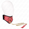 Kink Scandal – Halsband mit Spitzenriemen, Leine 75 cm