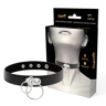 Coquette Chic Desire – Choker aus veganem Leder mit Doppelring